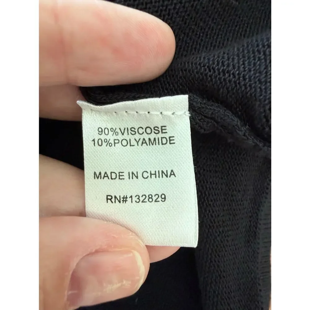 Revolve Superdown Jasmina Knit Top Black Size Small